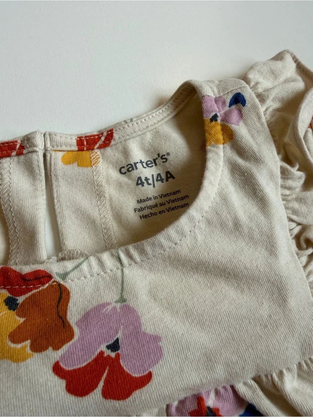Carter’s Cream Floral Top and Jeggings